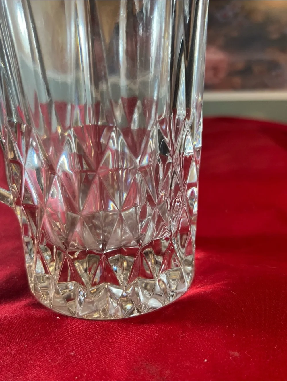 Clear Crystal-Style Glass Pitcher - Classic Home Dining